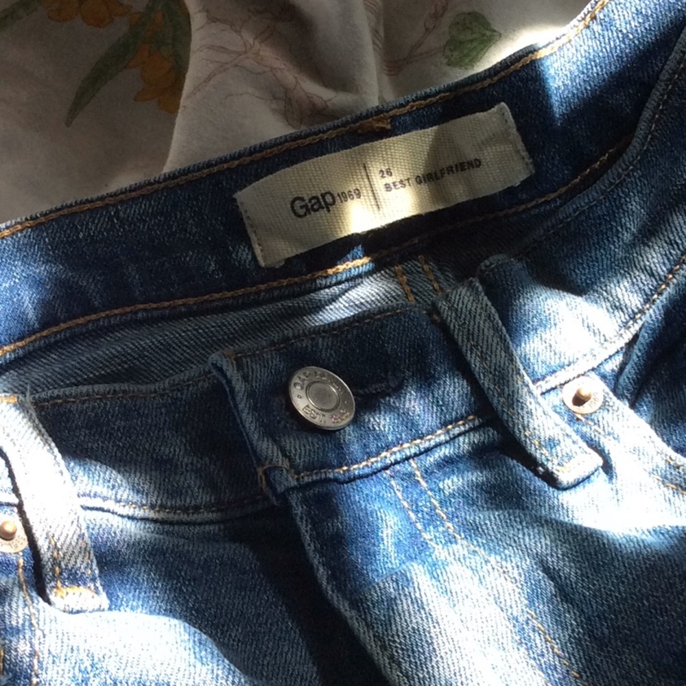 Gap distressed denim jeans